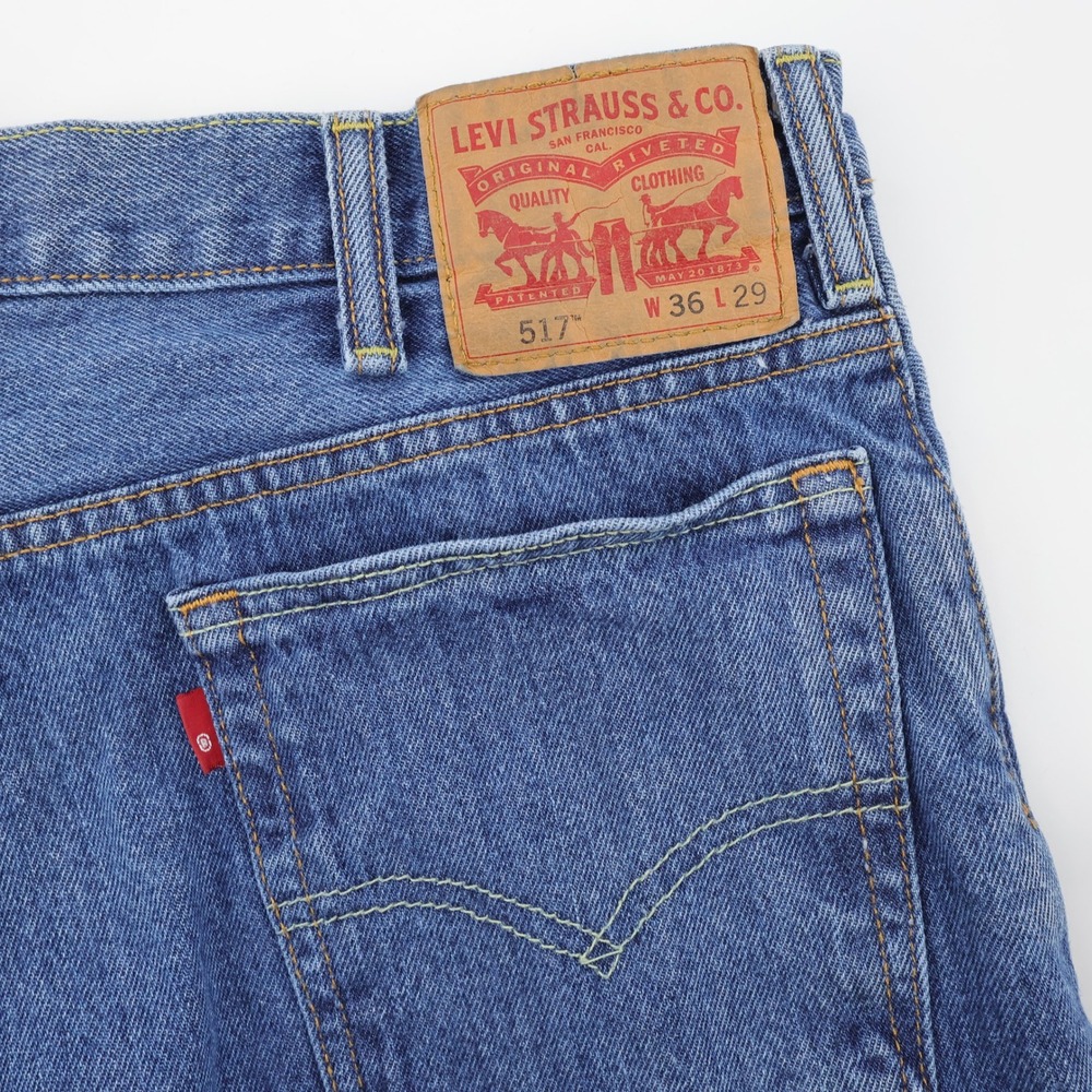 Levi's 517 Bootcut‎ Denim Jeans Blue Mens 36x29